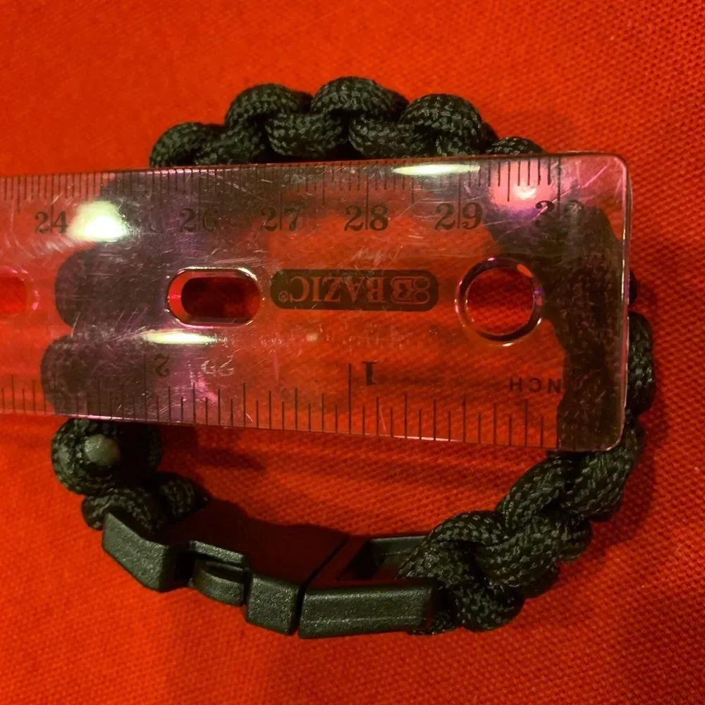 Black Paracord Bracelet